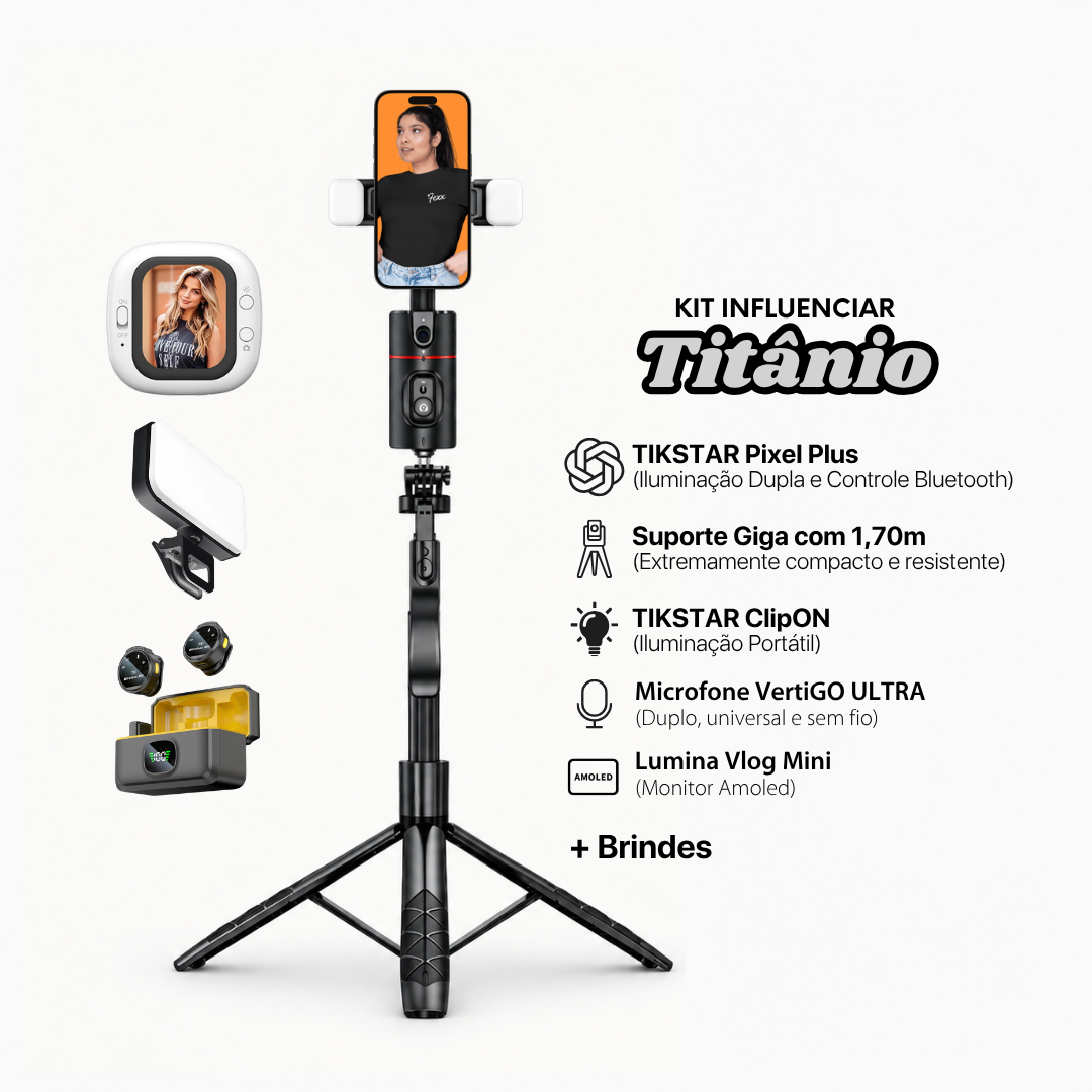 KIT INFLUENCIAR - Titânio