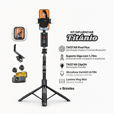 KIT INFLUENCIAR - Titânio